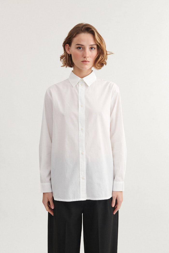 Basic Apparel Silje LS Shirt Shirts 423 Bright White